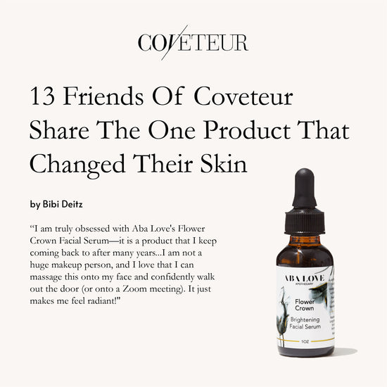 13 Friends of Coveteur Share The One Product That Changed Their Skin. Flower Crown Facial Serum.
